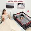 4 in 1 Baby Crib Bassinet Bed Infant Changing Table Foldable Toddler Playpen