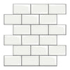 3D WATERPROOF WALLPAPER BATHROOM KITCHEN MOSAIC TILE WALL STICKER SELF-ADHESIVE