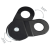 Snatch Block Steel 4 Tons Heavy Duty Off Road Recovery Pulleys Winch 4/10 Tons