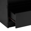 Modern Bedside Table Cabinet w/3 Drawers Nightstand Bedroom Furniture Storage