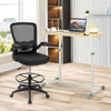 Height Adjustable Laptop Table Mobile Sit Stand Converter Lifting Desk W/ Wheels