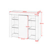Modern 1 Door Cabinet Large Storage Cupboard Sideboard TV Unit RGB LED Light!