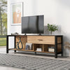 Industrial Wood TV Cabinet TV Stand Entertainment Unit Large Tabletop Storage ZE