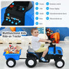 Kids Ride on Tractor and Trailer 6V Battery Powered Electric Toy Car Light Music