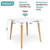 Retro Dining Table With Wooden Legs Dining Room Kitchen Tables Home Furniture