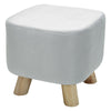 Small Square/Round Footstool Pouffe Sofa Stool Chair Velvet Fabric Padded Seat