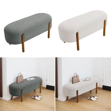 Upholstered Hallway Bench Seat Footstool Window Seat Chaise Lounge Bed End Chair