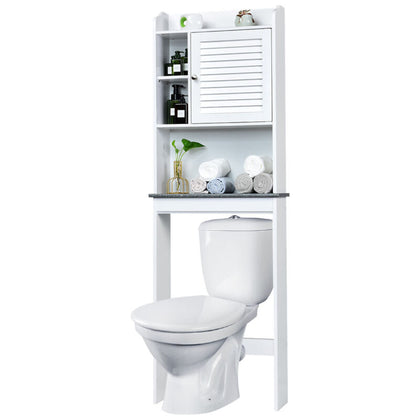 Over-The-Toilet Storage Cabinet 4-Tier Washing Machine Rack W/Adjustable Shelves