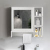 Mirrored Bathroom Cabinet LED White 1/2/3 Doors Mounted Cupboard Wall Mounted