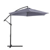 2/2.5/2.7/3M Patio Parasol Sunshade Garden Umbrella Outdoor Canopy Tilt Crank