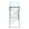 Slim Console Table Side Narrow Desk Kitchen Hallway Stand Rectangular Glass Unit
