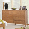 Oak Chest of Drawers Large 7 Drawer Chest Wide Bedroom Furniture EDWARD HOPPER