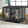 Extra Large Dog Crate Pet Cage Rabbit Hen House & Removable Metal Divider 51.5"