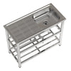 Catering Sink Stainless Steel 1.0 Bowl Commercial Restaurant Kitchen Wash Table