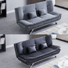 Leather Fabric Sofa Bed 3 Seater Couch Settee Recliner Double Sleeper Guest Bed