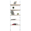 5‑Layer White Office Bookshelf Open Office Kitchen Corridor Lobby Shelves Home