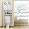 Over-The-Toilet Storage Cabinet 3-Tier Washing Machine Rack W/ Adjustable Shelf