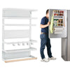 Refrigerator Side Shelf Fridge Hanging Rack Seasoning Organizer & 2 Towel Holder