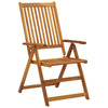 Folding Garden Chairs 8 pcs Solid Acacia Wood U8F4