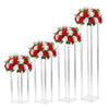 60/80/100cm Clear Tall Flower Stand Pedestal Plinth Display Cake Holder Wedding
