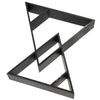 Triangular Wall Shelf Wooden Wall Mounted Floating Display Rack Living Room
