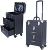 Large Mobile Makeup Beauty Cosmetic Storage Trolley Nail Technician Drawers Case