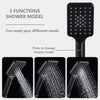 Shower Kit Twin Head 2 Mixer Shower Heads Rail Hose Riser Square Bathroom Set