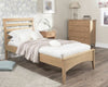 Oak single bed 3ft bed frame wooden sturdy Edward Hopper Oak bedroom furniture