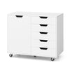 5-Drawer Dresser Storage Mobile Chest of Drawers Rolling Lateral File Cabinet