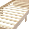 3ft Single Wooden Solid White Pine Kids Storage Bed Frame w/ Drawer and Shelves