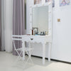 White Vanity Makeup Dressing Table Set with LED Drawers Mirror Salon Beauty