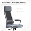 Office Chair Mesh High Back Swivel Task Home Desk Chair w/ Arm, Grey