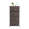 Chest of Drawers Bedroom Storage Unit with Fabric Drawers Hallway Living Room BN