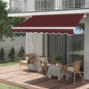 Outdoor Garden Awning Manual Canopy Patio Retractable Sun Shade Shelter400X300cm