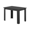 Modern White/Black Dining Table for 2-4 Small Space Wooden Kitchen Table Writing