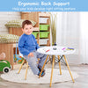 3Psc Kids Table and 2 Chairs Set Children Learning Dining Activity Furniture Set