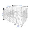 23 Panels Pet Fence DIY Dog Play Pen Puppy Rabbit Playpen Enclosure Metal Cage