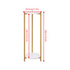90cm Plant Stand 2/3-Tier Flower Holder Tall Side End Table with Golden Frame