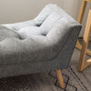 Modern Rolled Arm Bench Bed End Ottoman Sofa Seat Footrest Bedroom Entryway