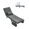 Folding Sofa Bed 3in1 Convertible Recliner Chair Linen Upholstered Seat w/Pillow
