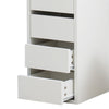 Wood Corner Dressing Table Makeup Desk Bedroom Furniture Gift White 5 Drawer