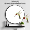 50cm Industrial Black Round Wall Mirror Home Bathroom Wall Mounted Vanity Decor
