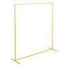 Golden Metak Wedding Arch Frame Background Flowers Stand Gate Party Venue Props