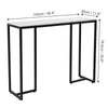 Rectangular Marble Console Table Side Table End Table Narrow Bar Table Stand