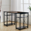 Home Office Computer PC Desk Bottom Metal Book Shelves Storage Study Table 120cm