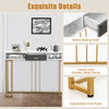 120cm Long Narrow Hallway Console Table Modern Entryway Table Metal Frame