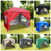 Outdoor Garden Pop Up Gazebo Marquee Party Tent Canopy 4 Side Panels 2x2M