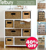 Storage Unit Wicker Basket Bathroom Hallway Chest of Drawers Tetbury Furniture