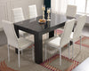 Wooden Dining Table and Chairs 4 / 6 Set Pu Leather Seat Kitchen Room Furniture