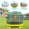 7FT Kids Trampoline Safety Jumper Rebounder Enclosure Net Indoor Outdoor Play